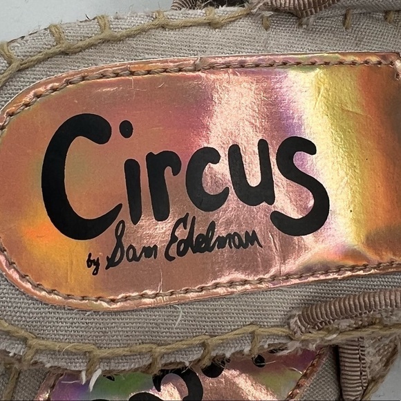 Circus By Sam Edelman Luciana Tan Striped Espadrille Mules Size 11 Women’s - Picture 2 of 8